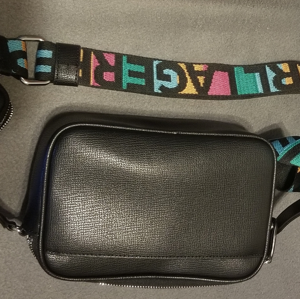 😍 EUC Karl Lagerfeld Paris colorful bag and strap- w mini bag! - Picture 6 of 13